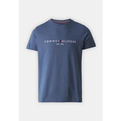 Imagen de Tommy Hilfiger LOGO TEE Camiseta estampada, Hombre, Talla: XS, Aegean sea
