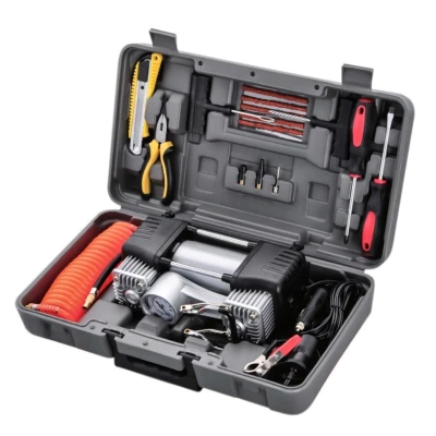 Imagen de Compresor PNI CPA700 doble pistón y kit de reparación neumáticos