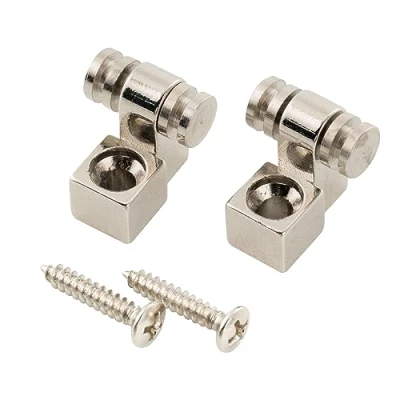 Imagen de Musiclily Pro Guitarra Rodillo Retenedor de Cuerda Guías para Eléctrica Strat Tele, Niquelado (2 Piezas)