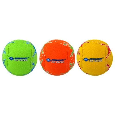 Imagen de Schildkröt Funsports Set de Mini Pelotas Divertidas Neopreno, 3 Bolas para Patear, Lanzar, Atrapar, Hacer Malabares, Ø 5 cm, Doble Pared, Rellenas Gránulos Plástico, 970181