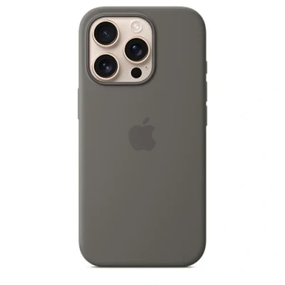 Imagen de Apple Funda de silicona con MagSafe para iPhone 16 Pro, Gris piedra