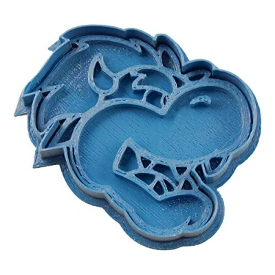 Imagen de Cuticuter Bowser Cara Mario Bros Cortador de Galletas, Plástico, Azul, 8x7x1.5 cm
