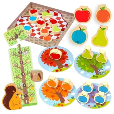 Imagen de Nene Toys El Frutal, Juego de Mesa Cooperativo para Niños 2+ Años Infantil Aprendizaje Preescolar, Juguete en Madera Educativo 2 Años, Regalo Niñas 3