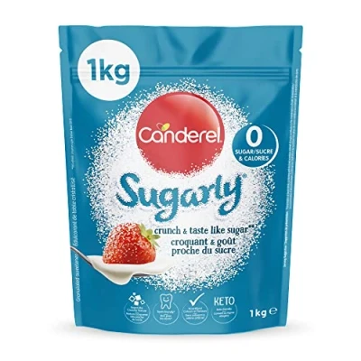Imagen de Canderel Sugarly Edulcorante 1kg Sin Azúcar, Cero Calorías y Cetogénico Equivalente a 2kg de Azúcar
