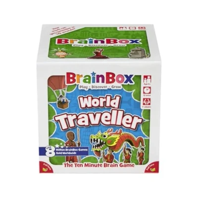 Imagen de Brainbox World Traveller (Refresh 2022) Card Game Ages 6+ 1+ Players 10 Minutes Playing Time, GREG124437