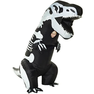 Imagen de Morph Divertido Disfraz Inflable T Rex Esqueleto Niños Una talla le queda a la mayoría