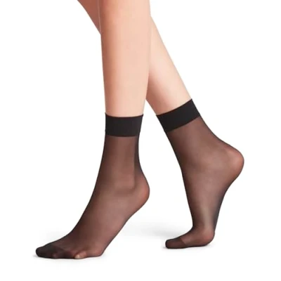 Imagen de FALKE Seidenglatt 15 DEN W SO transparente unicolor 1 par, Calcetines Mujer, Negro (Black 3009), 39 42
