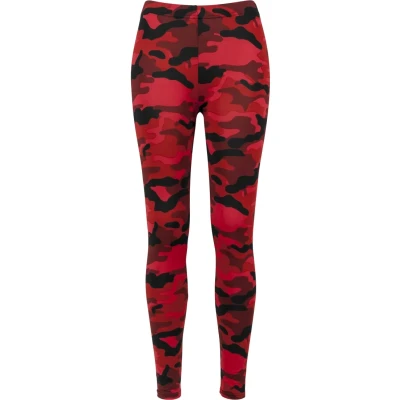Imagen de Urban Classics Ladies camo Leggings Leggings, Mujer, Talla: Medium, Red