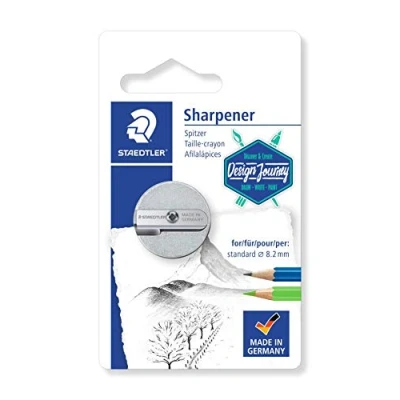 Imagen de Staedtler 510 25BK CST Afilalápiz Doble con Magnesio Blíster 1 Sacapuntas Redondo de Metal