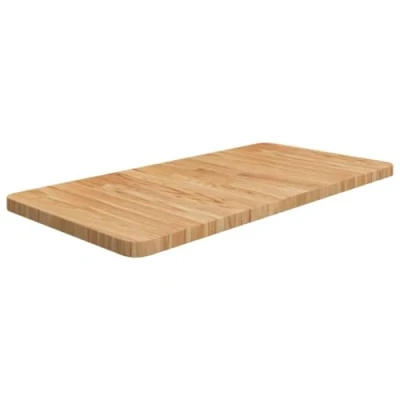 Imagen de vidaXL Encimera de Baño Lavabo Tablero Superficie Tocador Mesa Centro Mesita Cocina Comedor Salón Sala Estar Madera Maciza Tratada Marrón Claro
