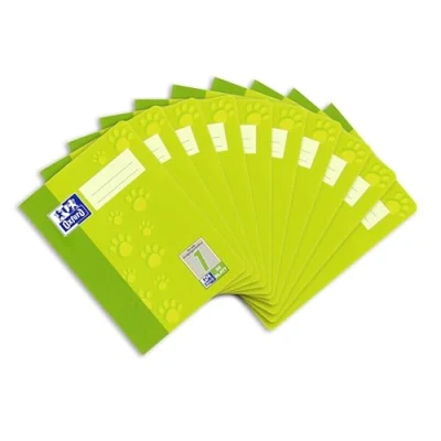 Imagen de Oxford 100050375 Cuaderno (10 unidades, A5, clase 1, 32 hojas, 90 g/m2), color verde