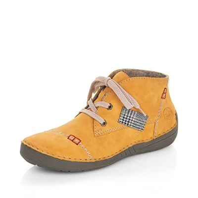 Imagen de Rieker Mujer Zapatos con Cordones 52543, señora Calzado cómodo,Zapatos Bajos y cómodos,Cordones,Amarillo (Gelb / 69),39 EU 6 UK