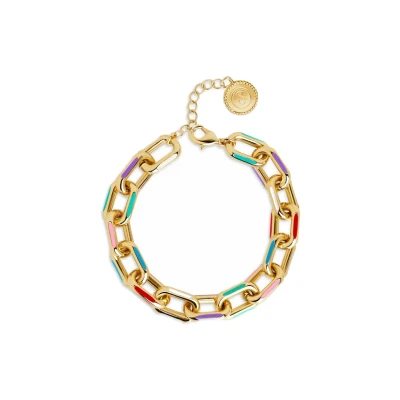 Imagen de Singularu Rainbow LINK Pulsera, Mujer, Talla: One Size, Gold coloured