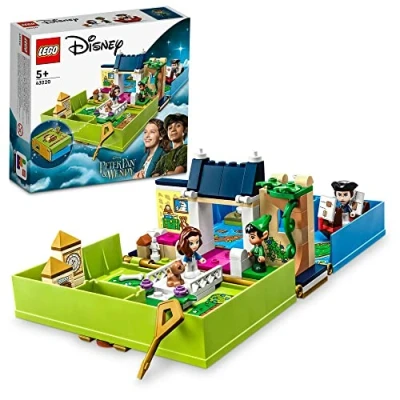 Imagen de LEGO Disney Cuentos e Historias: Peter Pan y Wendy, Juguete de Viaje para Niños 5+ Años en Forma Libro, 3 Micro Muñecas Barco Pirata 43220