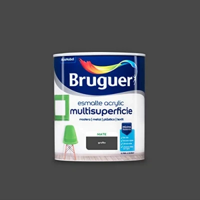 Imagen de Bruguer Acrylic Multisuperficie Esmalte al agua Mate Grafito 750 ml