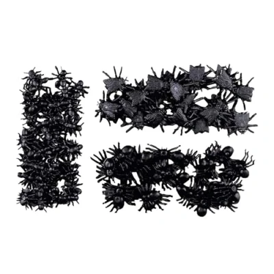 Imagen de widmann 8243 F juego insectos Arañas, 25 moscas, 50 hormigas Unisex, Color Negro, One Size,