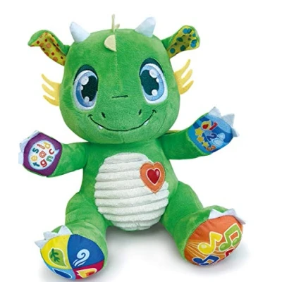 Imagen de Clementoni 52506 Mon Copain Le Dragon Peluche Interactivo Juguete para bebé, versión Francesa, 6 Meses y más