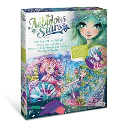 Imagen de Nebulous Stars NS11123 Strass Nach Zahlen Creative Water Diamond Kit, Beautiful Rhinestones, Similar to Painting by Numbers Principle, for Girls from 7 Years, Colourful