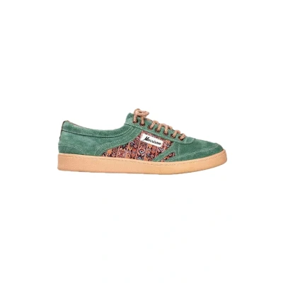 Imagen de Morrison Zapatillas Modelo Maya Hombre y Mujer Piel de Serraje Ante Plantilla extraíble Unisex Hechas a Mano España Verde Talla 40