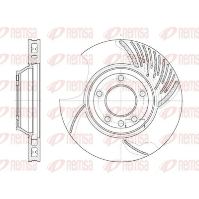 Imagen de REMSA 6769.10 Disco de freno Eje delantero, izquierda 349,7, 349,7 34 5 ventilado PORSCHE: Cayenne, Panamera, VOLKSWAGEN: Touareg I, AUDI: Q7