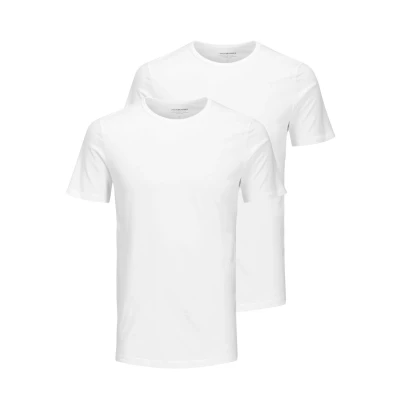 Imagen de Jack &amp; Jones Jacbasic CREW NECK TEE 2 PACK Camiseta interior, Hombre, Talla: XXL, White