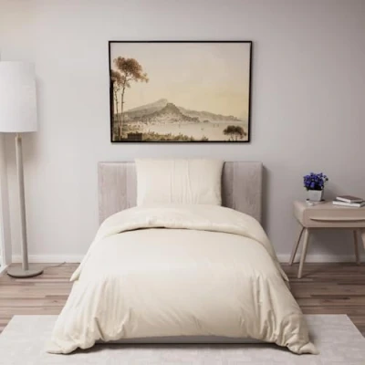 Imagen de Funda Nordica Cama 135x200 cm con 1 Almohada 80x80 Beige nordicas de 100% Microfibra. Certificada sin Productos Químicos (Oeko Tex)