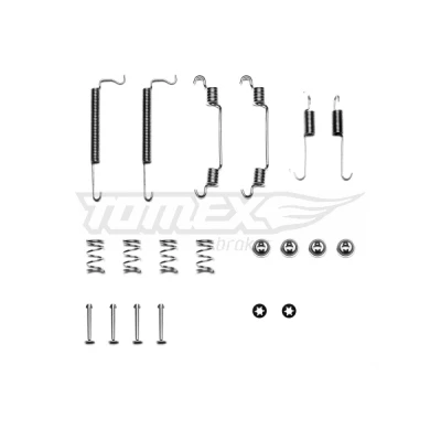 Imagen de TOMEX brakes TX 40 05 Juego de accesorios, zapatas freno Eje trasero OPEL: Astra F Berlina, Corsa C Hatchback, A CC