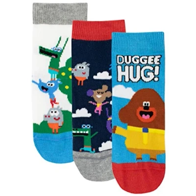 Imagen de Hey Duggee Calcetines Paquete de 3 para Niños Club las Ardillas Multicolor 37/40