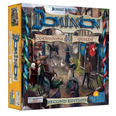 Imagen de Rio Grande Games: Dominion Cornucopia &amp; Guilds 2ª edición Juego de mesa construcción mazos expansión, Time of The Harvest, a partir 14 años, 2 4 jugadores, 30 minutos