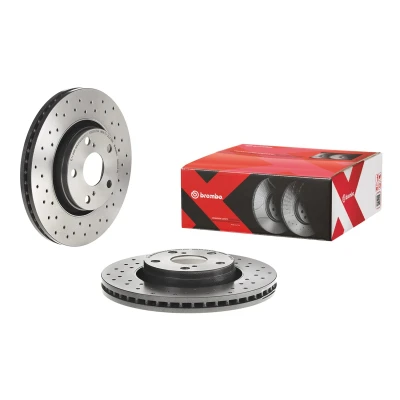 Imagen de BREMBO XTRA LINE 09.B043.1X Disco de freno 295 26 5 perforado/ventil. int. revestido altamente carbonizado TOYOTA: Auris Hatchback, Verso