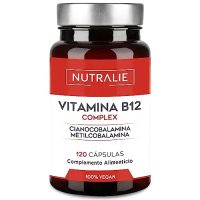Imagen de Vitamina B12 Vegana 2000mcg Cianocobalamina y Metilcobalamina Reduce el Cansancio Contribuye al Sistema Inmunológico 120 Comprimidos Veganos Nutralie
