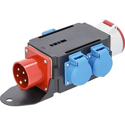 Imagen de As schwabe 60520 Adaptador mixo brigach, 1 enchufe cee 16a, tomas de contacto 3 protección 230 v y 16 a