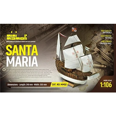 Imagen de MINI MAMOLI Modello Kit Barca Santa Maria Serie Scala 1:106 DUS_MM02