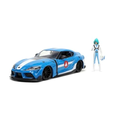 Imagen de Jada Coche de Robotech Max Sterling 2020 Toyota Supra, Escala 1:24, Metálico, Apertura Puertas y Figura (253255051)