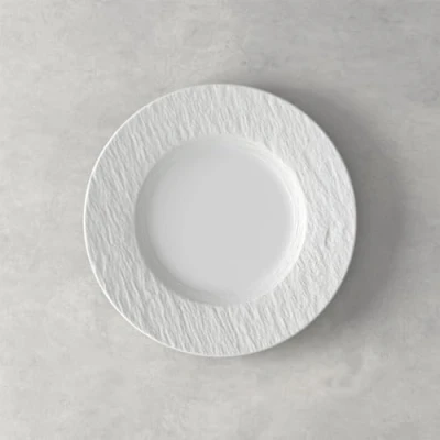 Imagen de Villeroy &amp; Boch Manufacture Rock Plato de desayuno (6 unidades, 22 cm, porcelana), color blanco