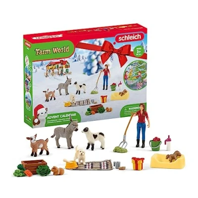 Imagen de Schleich 98983 Calendario adviento 2023 FW, a partir de 3 años, FARM WORLD playset, 24 piezas