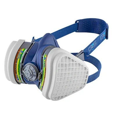 Imagen de Máscara Elipse GVS SPR490 con filtros ABEK1P3 para gases, vapores y polvo, S/M, Azul