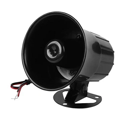 Imagen de ASHATA 110 DB Sirena de Alarma con Cable, DC 12V para Sistema Protección Seguridad Hogar Y Aire Libre,Flexible Conveniente