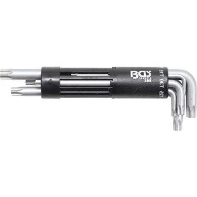 Imagen de BGS 805 Juego de llaves acodadas extra largas perfil en T (para Torx) con perforación T10 T50 8 piezas
