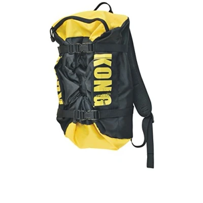 Imagen de Kong Rope Bag Mochila Bolsa de cuerda libre, negro / amarillo, capacidad 20 litros