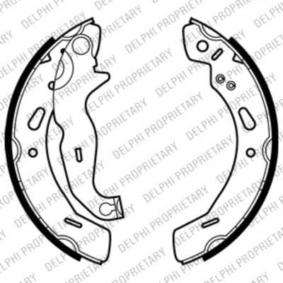 Imagen de DELPHI LS2016 Zapatas de Freno 200 32 FORD: FIESTA 6, KA Hatchback, KA+ MAZDA: 2 Hatchback