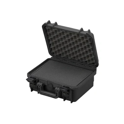 Imagen de Maleta universal impermeable TOMcase de exterior 34 x 30 15 cm con espuma rejilla/espuma cubo transporte IP67 Hardcase Made in Europe negro