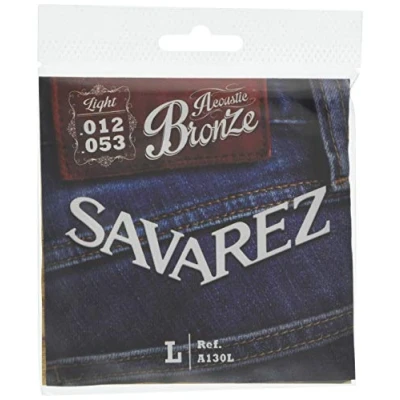 Imagen de Savarez Cuerdas para Guitarra acústica juego acoustic bronze light .012 .053w A130L