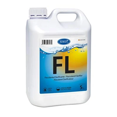 Imagen de Tamar Floculante Liquido para Piscinas, clarificante, clarificador Agua, eliminador turbidez, agrupa particulas en suspesion 5 litros