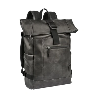 Imagen de camel active Laos Rolltop Backpack Mochila para hombre, 21 L, color Negro, large, Clásico