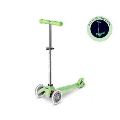Imagen de Patinete Mini Micro Deluxe Glow Lime con Luces LED