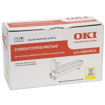 Imagen de OKI C5950cdtn 43870021 tambor amarillo (original)