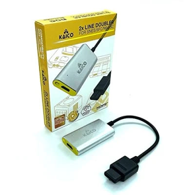 Imagen de Nintendo 2X Line Doubling N64 Super Nintendo, Famicom and Gamecube Analogue HDMI Adapter A Simple Plug &amp; Play SNES Solution by Kaico