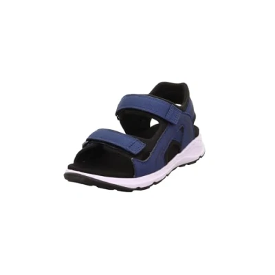 Imagen de Superfit Criss Cross Sandalias de senderismo para niños, Talla: 27, Blau/schwarz Zapatos