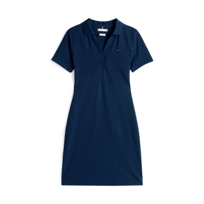 Imagen de Tommy Hilfiger SLIM OPEN Dress Vestido informal, Mujer, Talla: XXS, Dark night navy